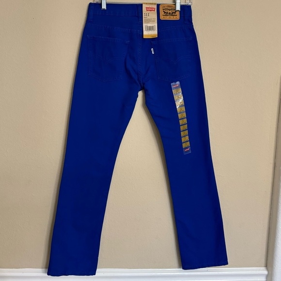 Levi's 511 Slim Fit Star Blue Denim Jeans Size 16 - 28x28 - Picture 2 of 16